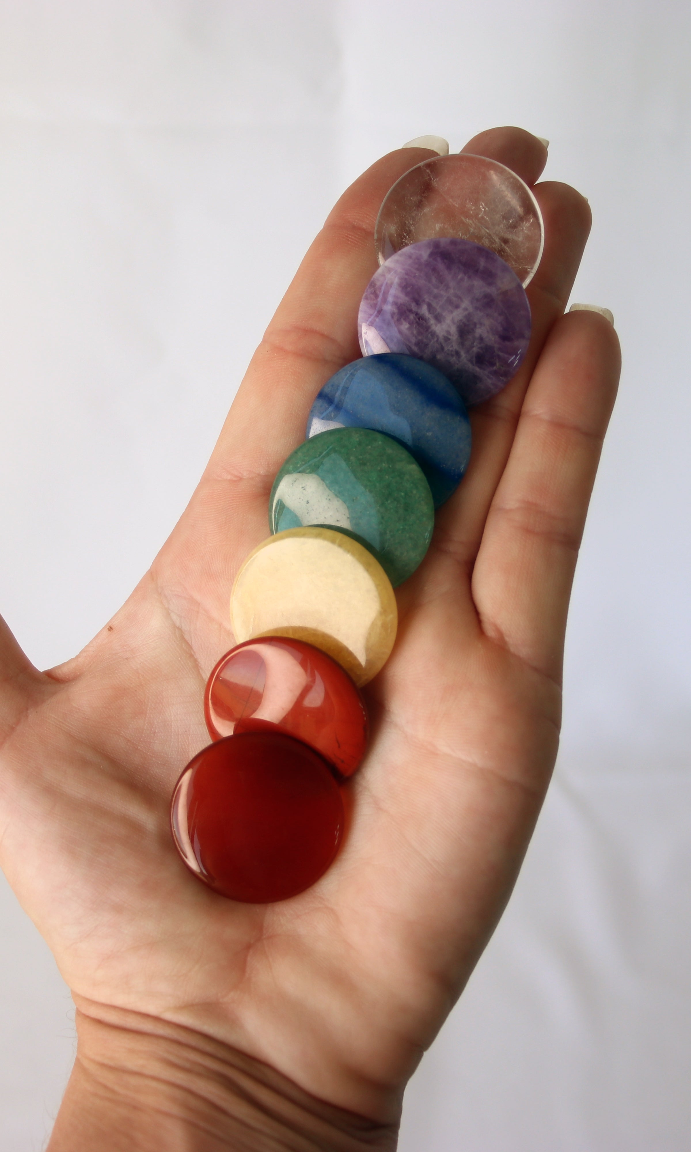 Chakra Healing Set - Flat Stones boxed