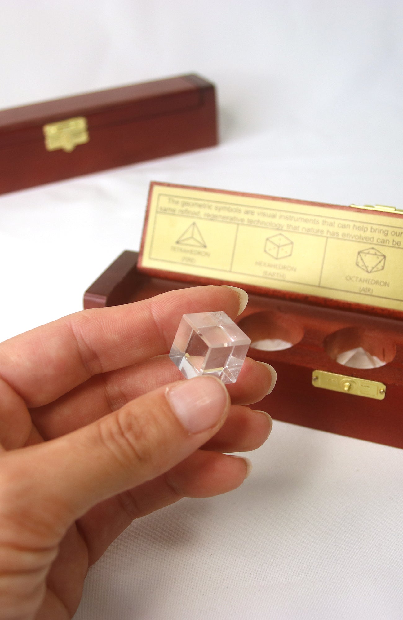 Clear Quartz Geometric Shapes (Boxed)