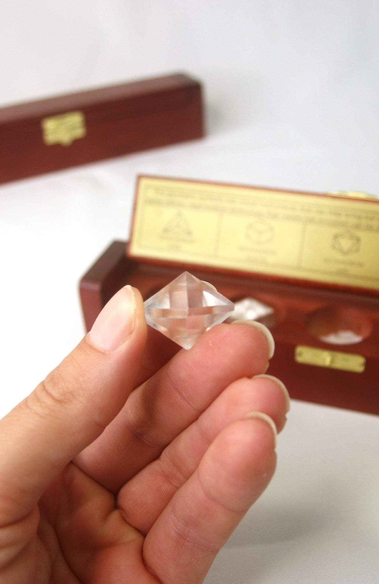 Clear Quartz Geometric Shapes (Boxed)